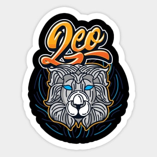 Zodiac LEO Fingerprint Series Sticker
